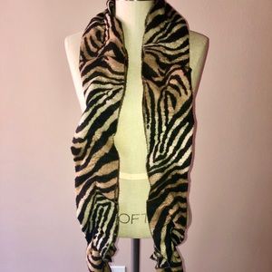 Zebra print scarf